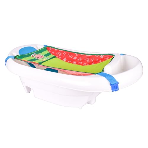 0840359701407 - COCOMELON OFFICIAL NEWBORN TO TODDLER BATH - 3-IN-1 BABY TUB WITH REMOVABLE SLING
