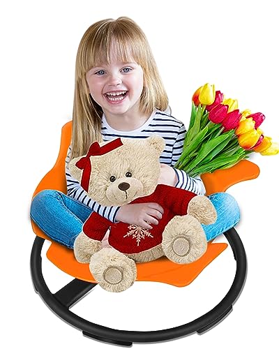 0840366420902 - FAHKNS SIT AND SPIN SWIVEL CHAIR FOR KIDS TODDLERS,SENSORY TOY CHAIR FOR KIDS INDOOR OUTDOOR PLAY FOR BODY BALANCE PHYSICAL THERAPY EQUIPMENT SIZE 9’’DX22.8’’W X11.8’’H FOR KIDS 2-10