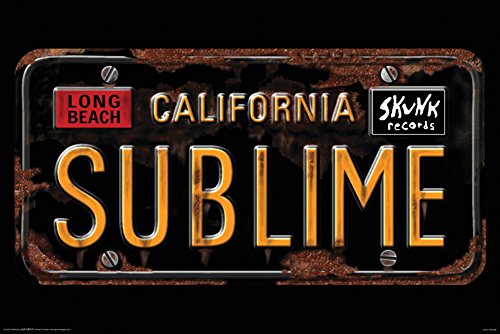 0840391102644 - AQUARIUS 24-1253 SUBLIME LICENSE PLATE POSTER, 24 BY 36-INCH