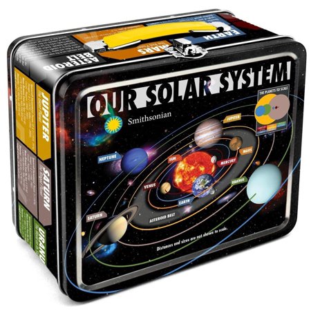 0840391103993 - AQUARIUS SMITHSONIAN SOLAR SYSTEM LARGE TIN FUN BOX