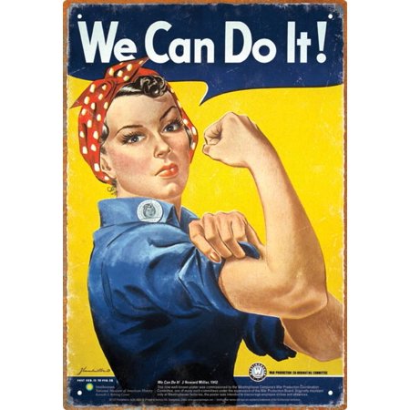 0840391106017 - ROSIE THE RIVETER TIN SIGN