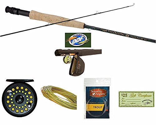 0840410180813 - TEMPLE FORK OUTFITTERS FLY FISHING OUTFIT - ROD, REEL, CASE, BACKING, LINE, LEADER, $25 GIFT CERTIFICATE