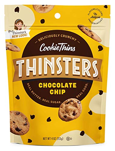 0840515100044 - MRS. THINSTER'S VARIETY COOKIE THINS TRIO (CHOCOLATE CHIP; BROWNIE BATTER; CAKE BATTER) 4 OZ/PACK (PACK OF 3)