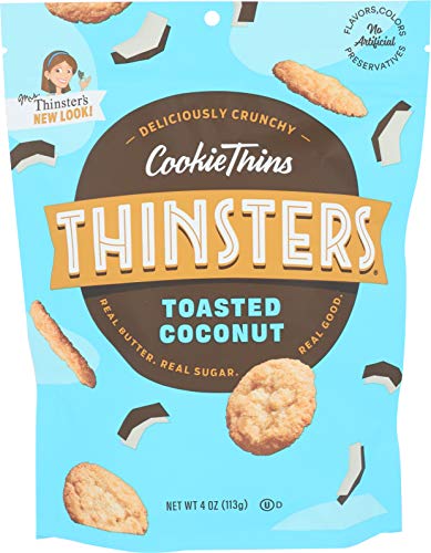 0840515100396 - MRS. THINSTER'S TOASTED COCONUT COOKIE THINS, 4 OZ