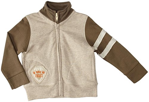 0840635106681 - BURT'S BEES BABY BABY BOYS' FRENCH TERRY STRIPE JACKET (BABY) - SAND HEATHER - 24 MONTHS