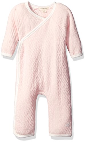 0840635125668 - BURT'S BEES BABY GIRLS' QUILTED ORGANIC KIMONO COVERALL, BLOSSOM, 0-3 MONTHS
