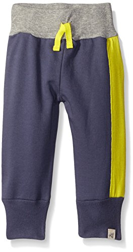 0840635159458 - BURT'S BEES BABY BOY'S FRENCH TERRY CUFF PANTS - BLUE SMOKE - 3-6 MONTHS