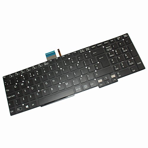 0840637116992 - GENERIC BLACK QWERTY LAPTOP UK KEYBOARD WITH BACKLIT NO FRAME FOR SONY VAIO T T15 SVT15 SVT151 SERIES NEW NOTEBOOK REPLACEMENT ACCESSORIES P/N:9Z.N9EBW.00U