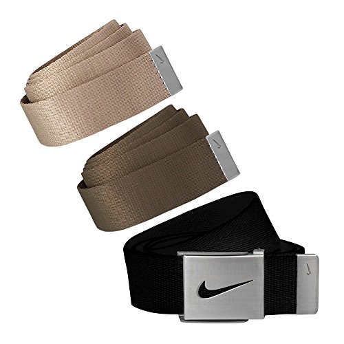 0840766169562 - NIKE MENS BELTS 3-IN-1 WEB PACK ONE SIZE FITS MOST