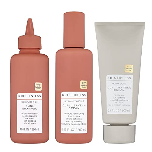 0840797169524 - KRISTIN ESS HAIR BOUNCY CURLS SET – MOISTURIZING CURL SHAMPOO, HYDRATING CURL LEAVE IN CREAM CONDITIONER AND ULTRA LIGHT CURL DEFINING CREAM, ANTI FRIZZ CURLY HAIR PRODUCTS FOR ALL CURLS 2A-4C