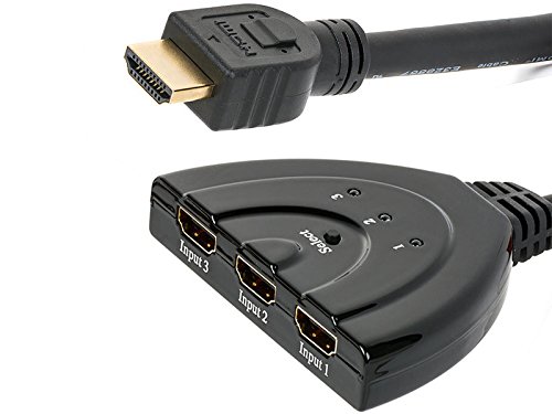 0840833100474 - DIGITCONT GENERIC HDMI 3-IN 1-OUT HDMI SWITCH AUTO SWITCH CABLE ADAPTER SPLITTER