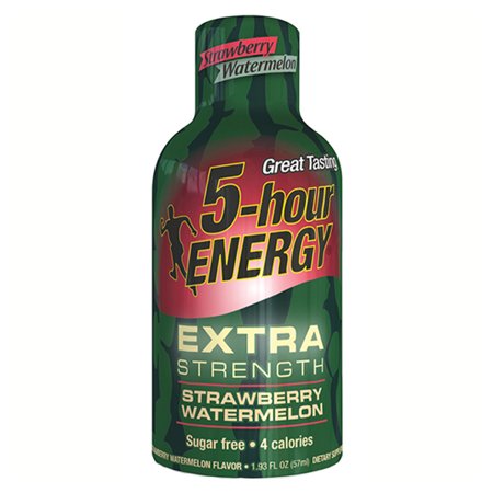 0840985102012 - 5 HOUR ENERGY, EXTRA STRENGTH STRAWBERRY AND WATERMELON (24 COUNT)