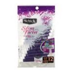0841058025061 - SCHICK SLIM TWIN DISPOSIBLE RAZORS FIT STYLE FOR HER 12 RAZORS