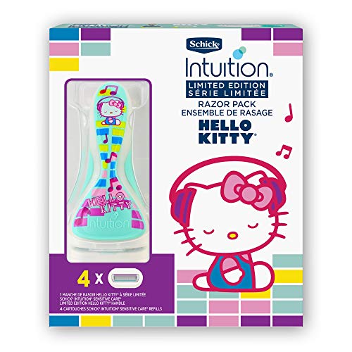 0841058066972 - SCHICK INTUITION LIMITED EDITION HELLO KITTY SENSITIVE SKIN RAZOR FOR WOMEN WITH 1 RAZOR AND 4 REFILLS