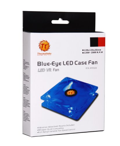 8411630338692 - THERMALTAKE BLUE-EYE SILENT SMART 120MM BLUE LED CASE FAN WITH ADJUSTABLE FAN SPEED CONTROL AF0026