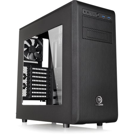 0841163058367 - THERMALTAKE CORE V31 LIQUID COOLING CERTIFIED ATX MID TOWER WINDOW GAMING COMPUTER CASE CA-1C8-00M1WN-00
