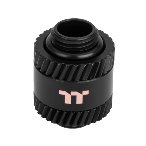 0841163090428 - THERMALTAKE PACIFIC SF MALE TO MALE 20MM EXTENDER MATTE BLACK/DIY LCS/FITTINGS CL-W390-CU00MK-A