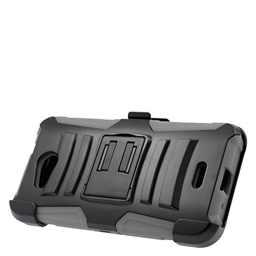 0841169108585 - EAGLE CELL PHONE CASE FOR KYOCERA HYDRO WAVE C6740 - RETAIL PACKAGING - GRAY/BLACK