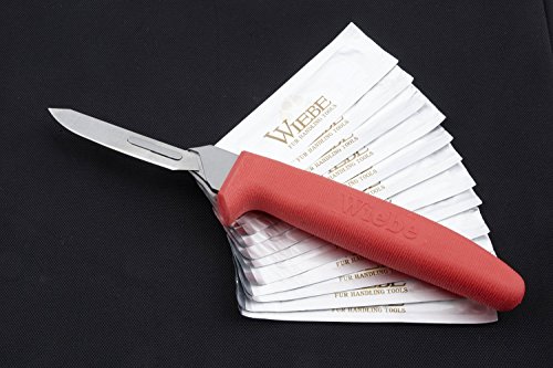 0841187100172 - WIEBE WICKED SHARP FIXED BLADE SCALPEL KNIFE, HUNTING KNIFE WITH 12 REPLACEMENT BLADES