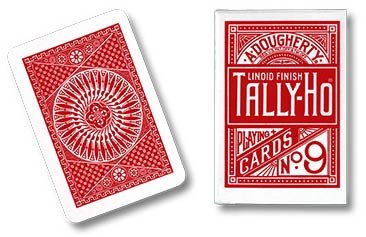 8412765505447 - TALLY HO CIRCLE RED BACK PLAYING CARDS