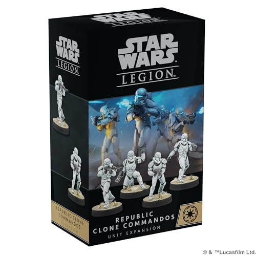 0841333125783 - ATOMIC MASS GAMES STAR WARS: LEGION REPUBLIC CLONE COMMANDOS EXPANSION - ELITE SOLDIERS! TABLETOP MINIATURES STRATEGY GAME FOR KIDS & ADULTS, AGES 14+, 2 PLAYERS, 3 HOUR PLAYTIME, MADE