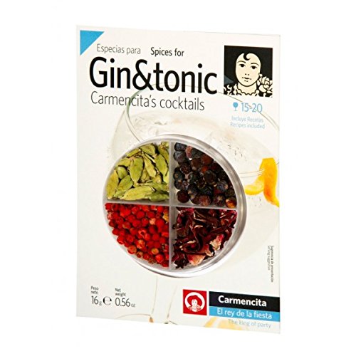 8413700476358 - GIN AND TONIC 4 SPICES KIT GIN FLAVORING SPICES CARMENCITA GIN BOTANICALS
