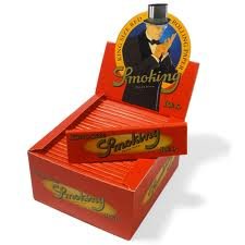 8414775011024 - SMOKING BRAND ROLLING PAPER - RED - KING SIZE (FULL BOX)