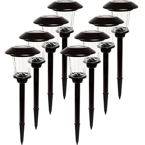 0841478122784 - ENERGIZER STAINLESS STEEL ULTRA BRIGHT LED SOLAR PATH LIGHTS (BRONZE, 8 PACK)
