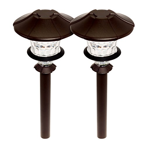 0841478133001 - PARADISE GL33869 LOW VOLTAGE LED 0.75W PATH LIGHT 2 PACK (OIL RUBBED BRONZE)