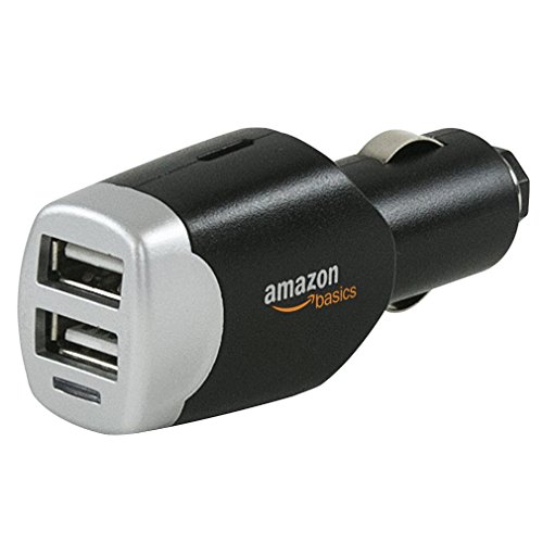 0841710105957 - AMAZONBASICS 4.0 AMP DUAL USB CAR CHARGER FOR APPLE AND ANDROID DEVICES (HIGH OUTPUT)