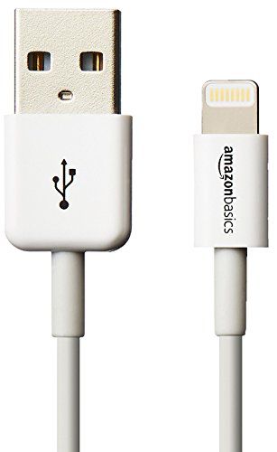 0841710106558 - AMAZONBASICS APPLE CERTIFIED LIGHTNING TO USB CABLE - 3 FEET (0.9 METERS) - WHITE