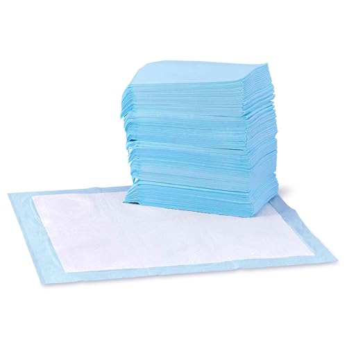 0841710108361 - AMAZON BASICS DOG AND PUPPY PEE PADS WITH LEAK-PROOF QUICK-DRY DESIGN FOR POTTY TRAINING, STANDARD ABSORBENCY, REGULAR SIZE, 22 X 22 INCHES - PACK OF 100
