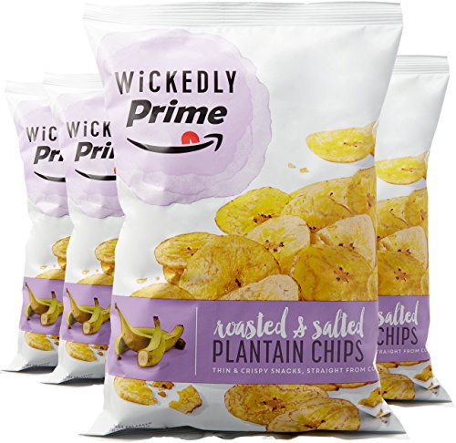 0841710147209 - WICKEDLY PRIME PLANTAIN CHIPS, ROASTED & SALTED, 12 OUNCE (PACK OF 4)