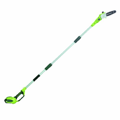 0841821007140 - GREENWORKS 20672 G-MAX 40V LI-ION 8-INCH CORDLESS POLE SAW, 2AH BATTERY AND A CHARGER INC.