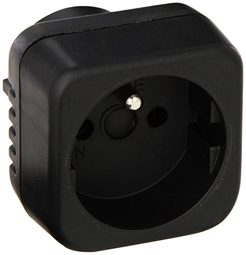 0841915001153 - POWER BRIGHT GS29 PLUG ADAPTER AMERICAN INPUT: GERMAN ROUND PIN GROUNDED