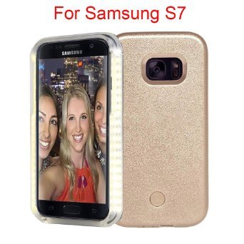 8419221979620 - SAMSUNG GALAXY S6 S6 EDGE PLUS S7 S7 EDGE LED LIGHTED SELFIE ILLUMINATED CELL PHONE CASE FOR S7 EDGE+ (S7 GOLD)