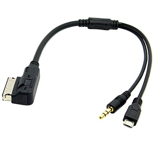 8419391925076 - HAIN@MDI AMI MMI CONVERT 3.5MM JACK AUX ADAPTER MICRO USB ADAPTER FOR AUDI A3/A4/A5/A6/S5/A6/A8/Q7/S4,AMI SYSTEM VW VOLKSWAGEN INTERFACE AUX MICRO USB ADAPTER CABLE