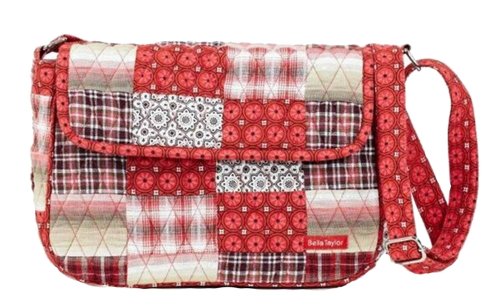 0841985093935 - BELLA TAYLOR POPPY PLAID QUILTED COTTON FLAP