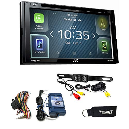 0841992120952 - JVC KW-V830BT COMPATIBLE WITH ANDROID AUTO/APPLE CARPLAY CD/DVD WITH STEERING WHEEL INTERFACE, AND BACK UP CAMERA