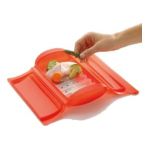 8420460198321 - LEKUE STEAM CASE WITH DRAINING TRAY FOR 3 TO 4 PERSON, RED