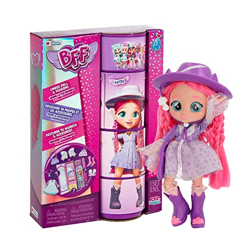 8421134904347 - BFF BY CRY BABIES KATIE FASHION DOLL WITH 9+ SURPRISES INCLUDING OUTFIT AND ACCESSORIES FOR FASHION TOY, GIRLS AND BOYS AGES 4 AND UP, 7.8 INCH DOLL