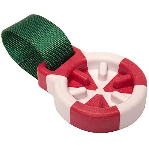 0842229128956 - FURHAVEN PET TOY FOR DOGS AND PUPPIES - WINTER WONDER-MINT HOLIDAY SLOW FEEDER LICKING DOG TOY, PEPPERMINT (RED AND WHITE), ONE SIZE