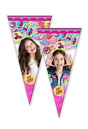 8423138533356 - SET OF 6 SOY LUNA CONE SHAPED TREAT & FAVOR BAGS