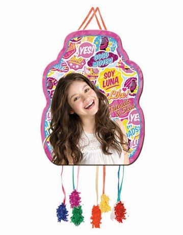 8423138533394 - SOY LUNA PULL STRING PAPER PINATA 13X18IN