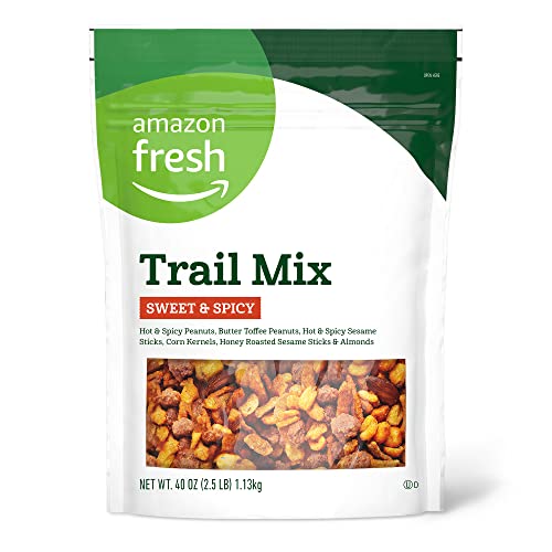 0842379102103 - AMAZON BRAND - HAPPY BELLY SWEET & SPICY TRAIL MIX, 40 OUNCE