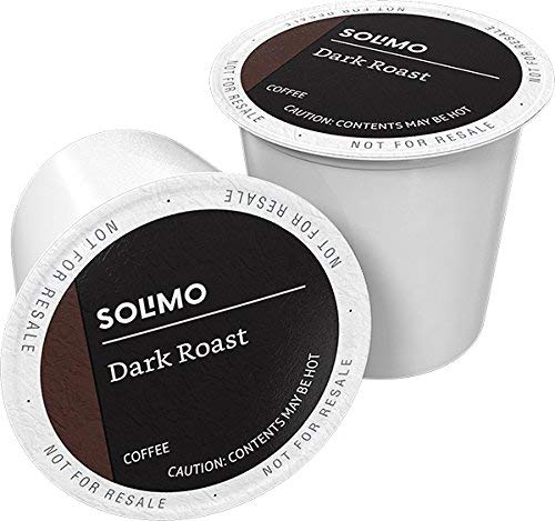 0842379108167 - AMAZON BRAND - 100 CT. SOLIMO DARK ROAST COFFEE PODS, COMPATIBLE WITH KEURIG 2.0 K-CUP BREWERS