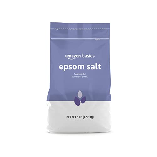 0842379108754 - AMAZON BASICS EPSOM SALT SOAKING AID, LAVENDER SCENTED, 3 POUND, 1-PACK (PREVIOUSLY SOLIMO)