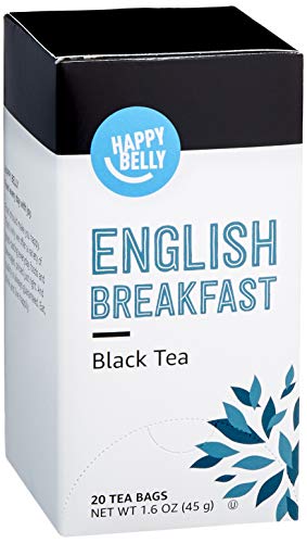 0842379157134 - AMAZON BRAND - HAPPY BELLY ENGLISH BREAKFAST TEA BAGS, 20 COUNT