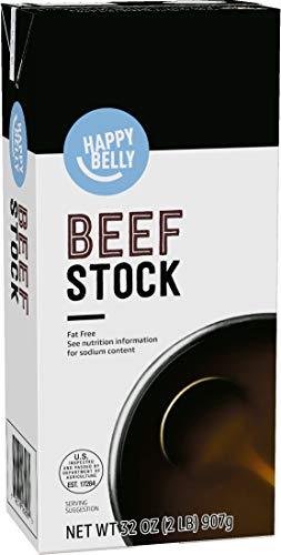 0842379162060 - AMAZON BRAND - HAPPY BELLY BEEF STOCK, 32 OUNCE