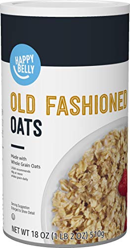 0842379163388 - AMAZON BRAND - HAPPY BELLY OLD FASHIONED OATS, 18 OUNCE